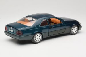Mercedes 600 SEC C140 Зелен Majorette 1:18 4418 Метал — снимка 3 от 8