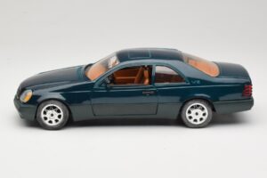 Mercedes 600 SEC C140 Зелен Majorette 1:18 4418 Метал — снимка 4 от 8