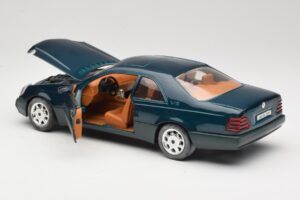 Mercedes 600 SEC C140 Зелен Majorette 1:18 4418 Метал — снимка 5 от 8