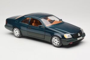 Mercedes 600 SEC C140 Зелен Majorette 1:18 4418 Метал — снимка 6 от 8