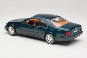 Mercedes 600 SEC C140 Зелен Majorette 1:18 4418 Метал — снимка 7 от 8