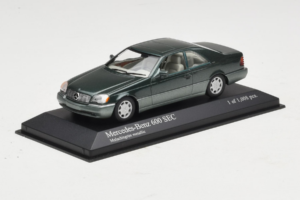 Mercedes 600 SEC W140 Зелен Металик Minichamps 1:43 430032604 Метал — снимка 2 от 4