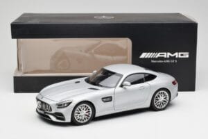Mercedes AMG GT S C190 Designo Iridium Сребрист Magno Norev 1:18 B66960485 Метал — снимка 8 от 8