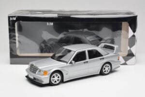 Mercedes 190E W201 2.5-16 EVO 2 Astral Сребрист Metallic Minichamps 1:18 155036101 Метал — снимка 6 от 6