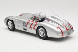 Mercedes 300 SLR W196S #722 S. Moss / D. Jenkinson Mille Miglia Winner 1955 Maisto 1:18 536887 Метал — снимка 7 от 8