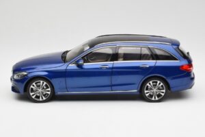 Mercedes C-Class S205 T-Modell Brilliant Син Металик Norev 1:18 B66960257 Метал — снимка 4 от 8