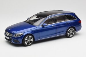 Mercedes C-Class S205 T-Modell Brilliant Син Металик Norev 1:18 B66960257 Метал
