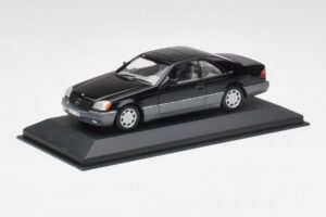 Mercedes C140 600 SEC Черен Minichamps 1:43 32600 Метал — снимка 2 от 4