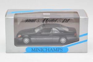 Mercedes C140 600 SEC Черен Minichamps 1:43 32600 Метал — снимка 4 от 4
