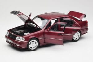 Mercedes AMG C36 W202 Almandine Червен Norev 1:18 B66040706 Метал — снимка 2 от 8