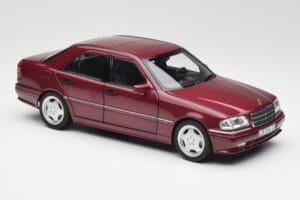 Mercedes AMG C36 W202 Almandine Червен Norev 1:18 B66040706 Метал — снимка 6 от 8