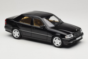 Mercedes C36 AMG W202 Obsidian Black Metallic Norev 1:18 183381 Метал — снимка 6 от 8