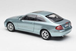Mercedes CLK 500 W209 Светлосин Металик Kyosho 1:18 B66962192 Метал — снимка 7 от 8