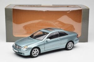 Mercedes CLK 500 W209 Светлосин Металик Kyosho 1:18 B66962192 Метал — снимка 8 от 8