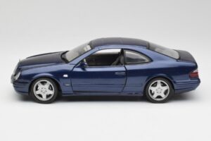 Mercedes CLK 55 AMG C209 Син Металик Anson 1:18 30343 Метал — снимка 4 от 8