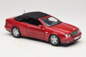Mercedes CLK A208 Кабриолет Червен Anson 1:18 30338 Метал — снимка 6 от 8