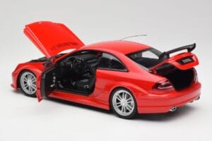 Mercedes CLK DTM AMG C209 Mars Червен Kyosho 1:18 08461R Метал — снимка 5 от 8