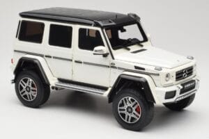 Mercedes G 63 AMG 4x4 Squared Polar White Almost Real 1:18 820203 Метал — снимка 6 от 8