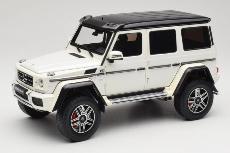Mercedes G 63 AMG 4x4 Squared Polar White Almost Real 1:18 820203 Метал
