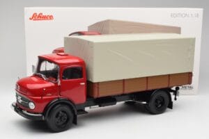 Mercedes L 911 Червен Schuco 1:18 450016400 Метал — снимка 8 от 8