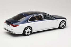 Mercedes Maybach S-Class Z223 Nautical Blue Diamond White Almost Real 1:18 820126 Метал — снимка 3 от 8