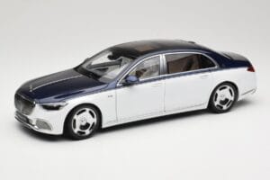 Mercedes Maybach S-Class Z223 Nautical Blue Diamond White Almost Real 1:18 820126 Метал