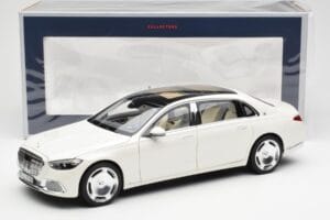 Mercedes Maybach S680 4Matic X223 Diamond Бял Norev 1:18 183918 Метал — снимка 8 от 8