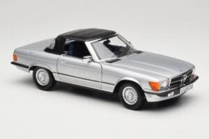 Mercedes R107 380 SL Сребрист Norev 1:18 183725 Метал — снимка 6 от 8