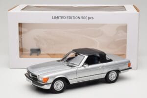 Mercedes R107 380 SL Сребрист Norev 1:18 183725 Метал — снимка 8 от 8