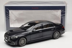 Mercedes S-Class W223 AMG Line Anthracite Blue Norev 1:18 183800 Метал — снимка 8 от 8
