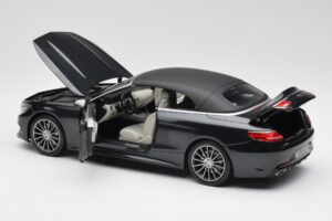 Mercedes S-Class Кабриолет A217 Magnetite Черен Металик Norev 1:18 B66960354 Метал — снимка 5 от 8
