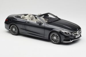 Mercedes S-Class Кабриолет A217 Magnetite Черен Металик Norev 1:18 B66960354 Метал — снимка 6 от 8