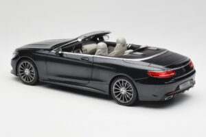 Mercedes S-Class Кабриолет A217 Magnetite Черен Металик Norev 1:18 B66960354 Метал — снимка 7 от 8