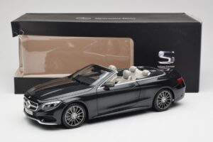 Mercedes S-Class Кабриолет A217 Magnetite Черен Металик Norev 1:18 B66960354 Метал — снимка 8 от 8