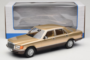 Mercedes S-Class W126 Metallic Beige MCG 1:18 MCG18548 Метал — снимка 6 от 6