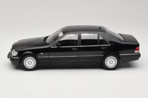 Mercedes S-Class W140 S600 Obsidian Black Metallic Norev 1:18 183045 Метал — снимка 4 от 8