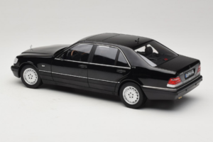 Mercedes S-Class W140 S600 Obsidian Black Metallic Norev 1:18 183045 Метал — снимка 7 от 8