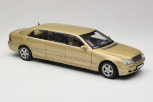Mercedes S-Class W220 Pullman Gold Metallic Sun Star 1:18 4113 Метал — снимка 6 от 8