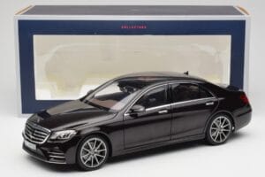 Mercedes S-Class W222 AMG Line Ruby Черен Metallic Norev 1:18 183483 Метал — снимка 8 от 8