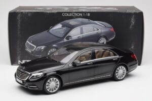 Mercedes S-Class W222 Черен Metallic Norev 1:18 183480 Метал — снимка 8 от 8