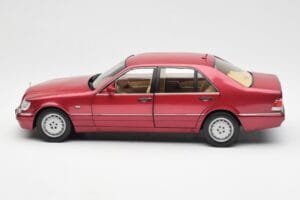 Mercedes S500 W140 Червен Metallic Norev 1:18 183579 Метал — снимка 4 от 8