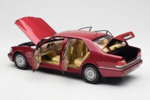 Mercedes S500 W140 Червен Metallic Norev 1:18 183579 Метал — снимка 5 от 8