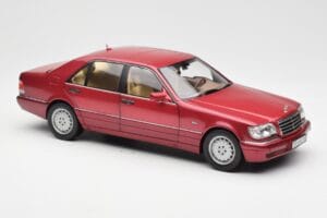 Mercedes S500 W140 Червен Metallic Norev 1:18 183579 Метал — снимка 6 от 8