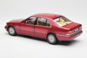 Mercedes S500 W140 Червен Metallic Norev 1:18 183579 Метал — снимка 7 от 8