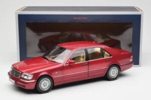 Mercedes S500 W140 Червен Metallic Norev 1:18 183579 Метал — снимка 8 от 8