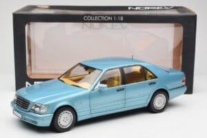 Mercedes S500 W140 Тюркоазен Металик Norev 1:18 183561 Метал — снимка 8 от 8