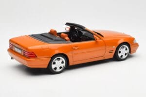 Mercedes SL 500 R129 Оранжев Metallic Norev 1:18 183752 Метал — снимка 3 от 8