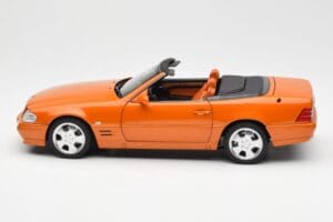 Mercedes SL 500 R129 Оранжев Metallic Norev 1:18 183752 Метал — снимка 4 от 8