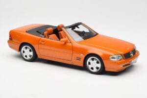 Mercedes SL 500 R129 Оранжев Metallic Norev 1:18 183752 Метал — снимка 6 от 8