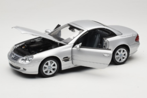 Mercedes SL R129 Сребрист Minichamps 1:18 B66962133 Метал — снимка 3 от 10